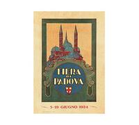 Wee Blue Coo Vintage Ad Fair Padova Italy Wall Art Print