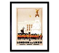 Wee Blue Coo Vintage Ad London Victoria Memorial Buckingham Palace Framed Wall Art Print