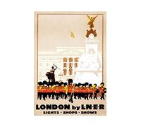 Wee Blue Coo Vintage Ad London Victoria Memorial Buckingham Palace Wall Art Print
