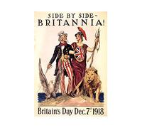 Wee Blue Coo Vintage Ad Political Post War WWI Uncle Sam Britannia Wall Art Print