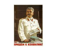 Wee Blue Coo Vintage Ad Political Stalin Soviet USSR Communism Wall Art Print