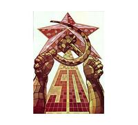 Wee Blue Coo Vintage Ad Political Women Peasant Alliance Soviet USSR Wall Art Print