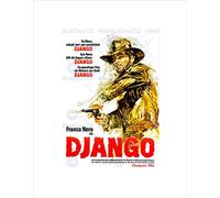 Wee Blue Coo VINTAGE ADVERT FILM MOVIE DJANGO NEW BLACK FRAMED ART PRINT PICTURE B12X11519