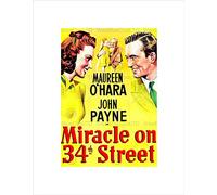 Wee Blue Coo VINTAGE ADVERT THEATRE MIRACLE ON 34TH STREET NEW FRAMED ART PRINT B12X11555