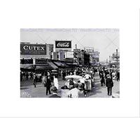 Wee Blue Coo Vintage Atlantic City Boardwalk Funfair New Jersey Wall Art Print