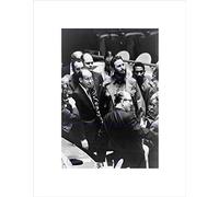 Wee Blue Coo VINTAGE B&W HISTORY FIDEL CASTRO NEW BLACK FRAMED ART PRINT PICTURE B12X11722
