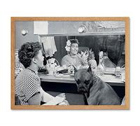 Wee Blue Coo Vintage Blues Jazz Music Singer Billie Holiday Art Print Framed Poster Wall Decor 12X16 Inch