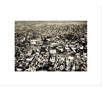 Wee Blue Coo Vintage Cambridge Harvard Square Aerial City View USA Wall Art Print