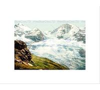 Wee Blue Coo Vintage Eiger Glacier Ice Flow Switzerland Alpine Alp Wall Art Print