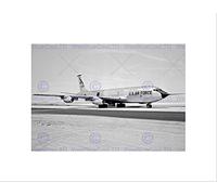 Wee Blue Coo VINTAGE MILITARY AIR FORCE KC135 STRATOTANKER F FRAMED ART PRINT MOUNT B12X6636