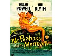 Wee Blue Coo Vintage Movie Film Mr Peabody Mermaid Powell Blyth Art Print Poster Wall Decor 12X16 Inch