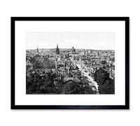 Wee Blue Coo Vintage Photo 1890 High Street Oxford England Framed Wall Art Print