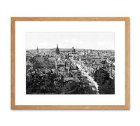 Wee Blue Coo Vintage Photo 1890 High Street Oxford England Framed Wall Art Print