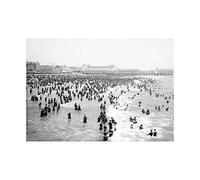 Wee Blue Coo Vintage Photo Beach Atlantic City Nj History Old Wall Art Print