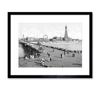 Wee Blue Coo Vintage Photo Blackpool From North Pier One Framed Wall Art Print