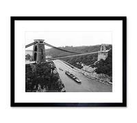 Wee Blue Coo Vintage Photo Clifton Suspension Bridge 1900 Three Framed Wall Art Print