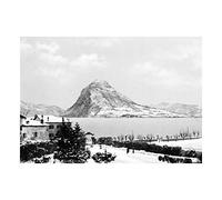 Wee Blue Coo Vintage Photo Lugano San Salvatore Ticino 1895 Switzerland Wall Art Print