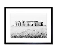 Wee Blue Coo Vintage Photo Monument Landmark Stonehenge England Framed Wall Art Print