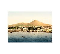 Wee Blue Coo Vintage Photo Mount Vesuvius Torre Del Greco Wall Art Print