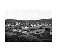 Wee Blue Coo Vintage Photo Port Patrick From Southwest Scotland Wall Art Print