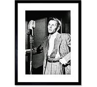 Wee Blue Coo Vintage Photo Singer Frank Sinatra New York Wall Art Print