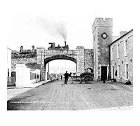 Wee Blue Coo Vintage Photo Transport Train Steam Engine Carnlough Antrim UK Art Print Poster Wall Decor 12X16 Inch