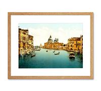 Wee Blue Coo Vintage Photo Travel Grand Canal Venice Italy New Picture Framed Wall Art Print