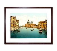 Wee Blue Coo Vintage Photo Travel Grand Canal Venice Italy New Picture Framed Wall Art Print