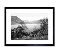 Wee Blue Coo Vintage Photo Ullswater Gowbarrow Lake District England Framed Wall Art Print