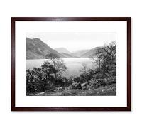 Wee Blue Coo Vintage Photo Ullswater Gowbarrow Lake District England Framed Wall Art Print