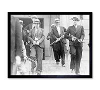 Wee Blue Coo Vintage Photography Kidnapper George Machine Gun Kelly Jail USA Art Print Framed Poster Wall Decor 12X16 Inch