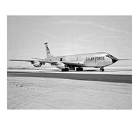 Wee Blue Coo Vintage Photography Military Air Force Kc135 Stratotanker Usaf Art Print Poster Wall Decor 12X16 Inch