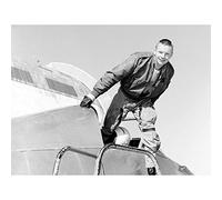 Wee Blue Coo Vintage Photography Space Astronaut Neil Armstrong Moon Icon Hero Usa 30X40 Cms Fine Art Print Art Poster Bb10467