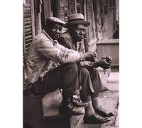 Wee Blue Coo Vintage Portrait African American Gentlemen Charleston Art Print Poster Wall Decor 12X16 Inch