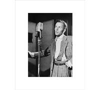 Wee Blue Coo VINTAGE PORTRAIT BLUE EYES FRANK SINATRA SINGER FRAMED ART PRINT MOUNT B12X3765