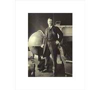 Wee Blue Coo Vintage Portrait President Theodore Roosevelt Wall Art Print