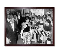 Wee Blue Coo Vintage President John Kennedy Jfk Jackie Art Print Framed Poster Wall Decor 12X16 Inch