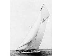 Wee Blue Coo Vintage Transport Sailing Ship Columbia Sea Wind USA Art Print Poster Wall Decor 12X16 Inch