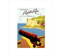 Wee Blue Coo VINTAGE TRAVEL ADVERT PUERTO RICO USA AMERICA NEW FRAMED ART PRINT B12X11892