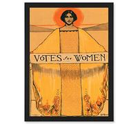 Wee Blue Coo Votes For Women Suffrage 19th Amendment Vintage Poster Artwork Framed Wall Art Print A4