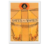 Wee Blue Coo Votes For Women Suffrage 19th Amendment Vintage Poster Artwork Framed Wall Art Print A4