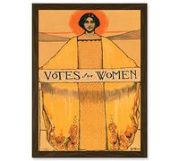 Wee Blue Coo Votes For Women Suffrage 19th Amendment Vintage Poster Artwork Framed Wall Art Print A4