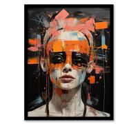 Wee Blue Coo Wall Art Print Break The Make Up Mould Punk Living Room Framed in Black | Size: W12" x H16" Wee Blue Coo Black W12" x H16"