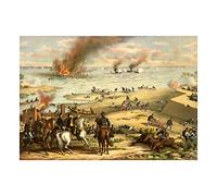 Wee Blue Coo War American Civil Battle Naval Monitor Merrimac USA Wall Art Print