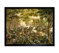 Wee Blue Coo War American Civil Battle Wilderness USA Art Print Framed Poster Wall Decor 12X16 Inch