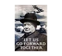 Wee Blue Coo War Churchill Winston Military Victory Britain WW2 Picture Wall Art Print