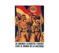 Wee Blue Coo War Civil Spain International Brigade Republic Picture Wall Art Print
