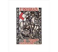 Wee Blue Coo WAR FIRST WORLD FRITZ BOEHLE IN DEA GRATIA GERMANY FRAMED ART PRINT B12X1887