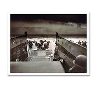Wee Blue Coo War Military History D Day Landing Normandy Wwii Art Print Framed Poster Wall Decor 12X16 Inch