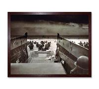 Wee Blue Coo War Military History D Day Landing Normandy Wwii Art Print Framed Poster Wall Decor 12X16 Inch